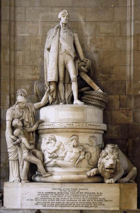 Bestellen Kunstreproduktionen Denkmal für Vize-Admiral Horatio Nelson, 1808 von John Flaxman (1755-1826, United States) | ArtsDot.com