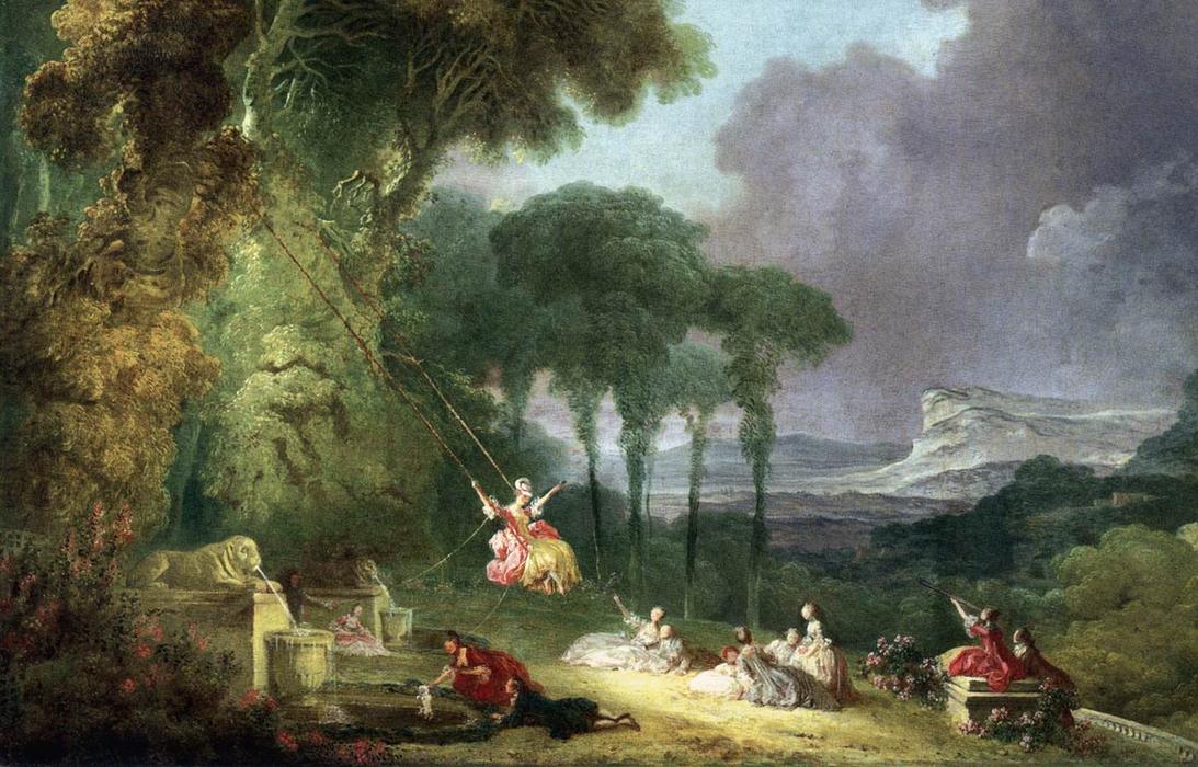 Order Paintings Reproductions The Swing (detail), 1775 by Jean-Honoré Fragonard (1732-1806, France) | ArtsDot.com