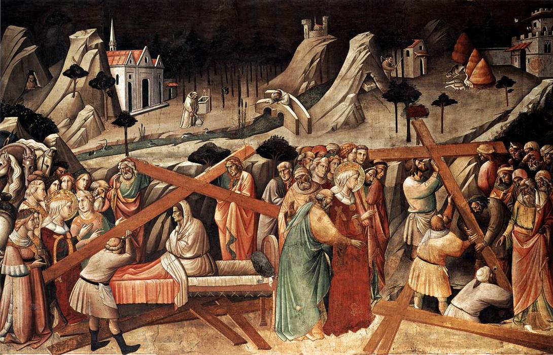 Buy Museum Art Reproductions Discovery of the True Cross, 1380 by Agnolo Gaddi (1350-1396, Italy) | ArtsDot.com
