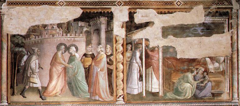 Order Oil Painting Replica Life of the Virgin (detail), 1328 by Taddeo Gaddi (1290-1366, Italy) | ArtsDot.com