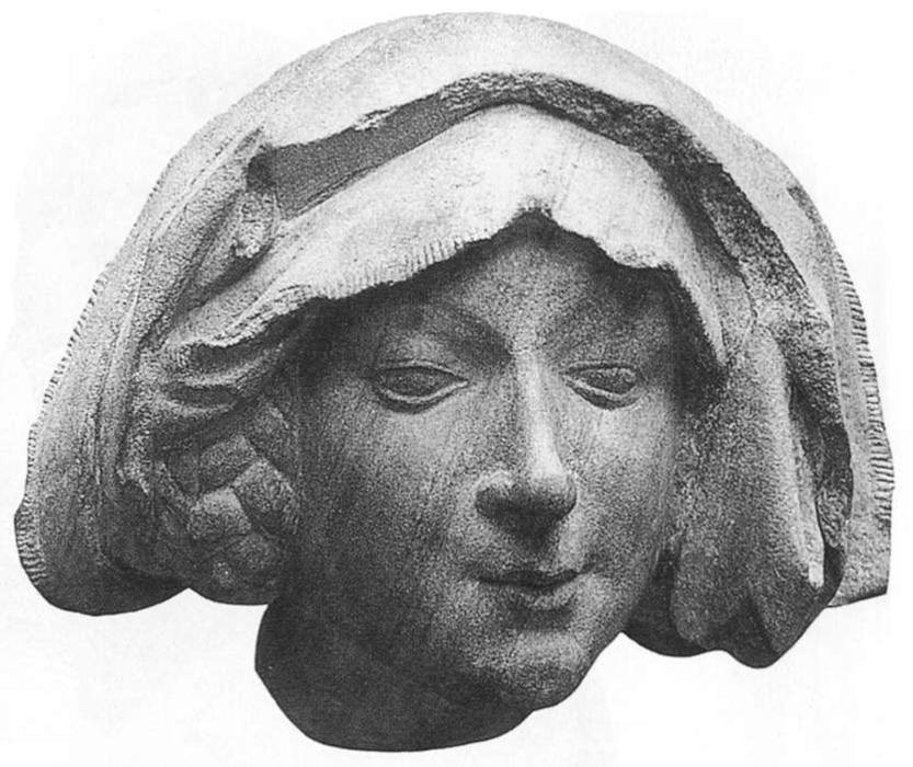 Order Paintings Reproductions Woman`s Head, 1463 by Nicolaus Gerhaert Van Leyden (1430-1473, Netherlands) | ArtsDot.com