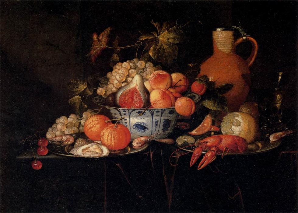 Order Oil Painting Replica Still-Life, 1660 by Jan Pauwel The Younger Gillemans (1651-1704, Belgium) | ArtsDot.com