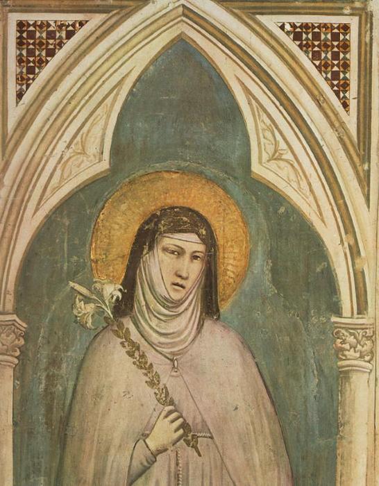 Buy Museum Art Reproductions Saint Clare (detail), 1325 by Giotto Di Bondone (1267-1337, Italy) | ArtsDot.com