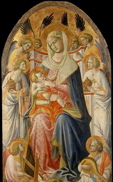 Order Artwork Replica Virgin and Child with Angels, 1425 by Giovanni Dal Ponte (1385-1438, Italy) | ArtsDot.com