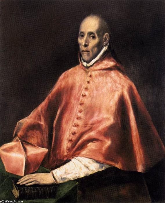 Buy Museum Art Reproductions Portrait of Cardinal Tavera, 1608 by El Greco (Doménikos Theotokopoulos) (1541-1614, Greece) | ArtsDot.com