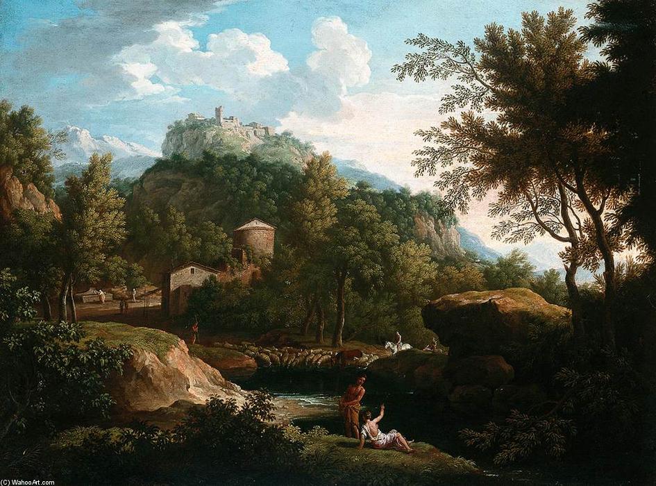 Order Artwork Replica Italian Landscape by Jacob De Heusch (1656-1701, Netherlands) | ArtsDot.com