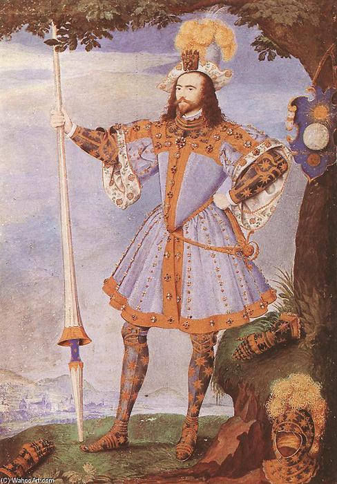 Order Paintings Reproductions Portrait of George Clifford, Earl of Cumberland, 1590 by Nicholas Hilliard (1577-1619, United Kingdom) | ArtsDot.com