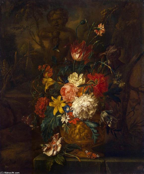 Order Paintings Reproductions Flowers by Justus Van Huysum (1659-1716, Netherlands) | ArtsDot.com