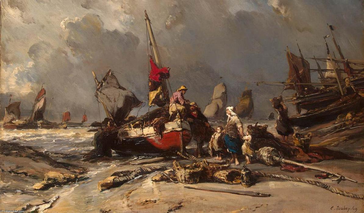 Order Art Reproductions After a Storm, 1869 by Eugène Louis Gabriel Isabey (1803-1886, France) | ArtsDot.com