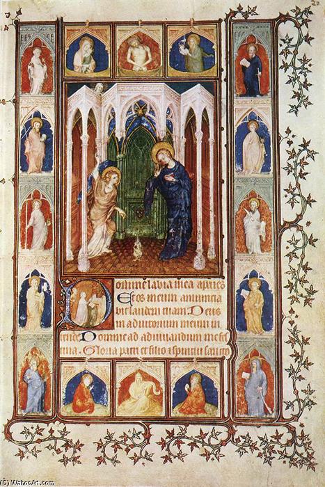 Order Art Reproductions The Annunciation, 1400 by Jacquemart De Hesdin (1355-1414, France) | ArtsDot.com