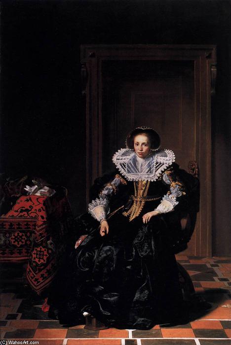 Order Oil Painting Replica A Lady, 1632 by Thomas De Keyser (1596-1667, Netherlands) | ArtsDot.com