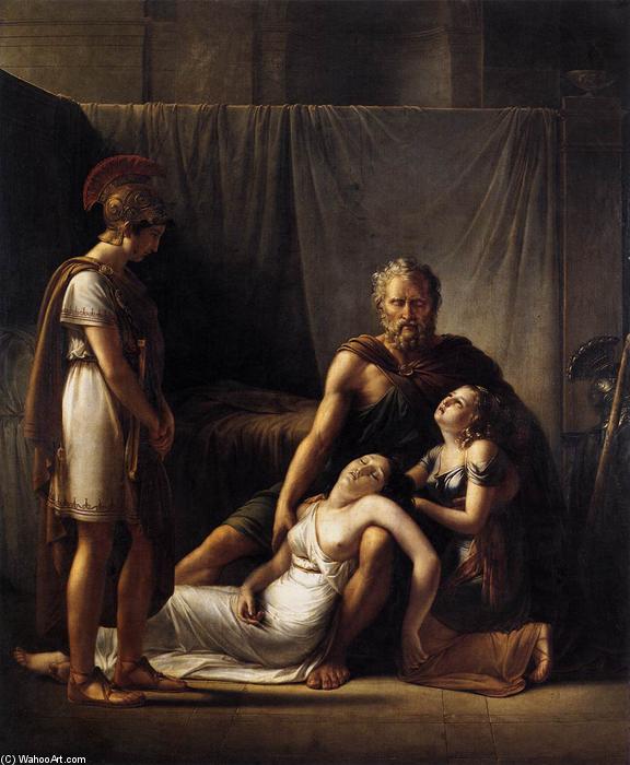Order Art Reproductions The Death of Belisarius` Wife, 1817 by François Joseph Kinson | ArtsDot.com