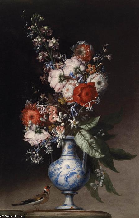 Buy Museum Art Reproductions Flowers in a Vase by Nicola Malinconico (1663-1726, Italy) | ArtsDot.com