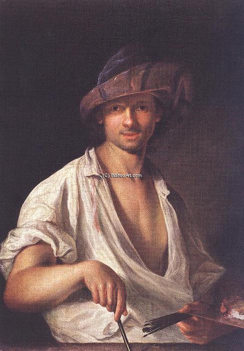 Order Oil Painting Replica Self-portrait, 1711 by Ádám Mányoki (1673-1757) | ArtsDot.com