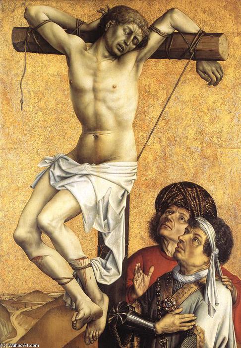 Order Oil Painting Replica The Crucified Thief, 1410 by Robert Campin (Master Of Flemalle) (1375-1444, France) | ArtsDot.com