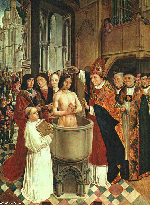 The Baptism of Clovis, 1500 by Master Of Saint Gilles Master Of Saint Gilles | ArtsDot.com