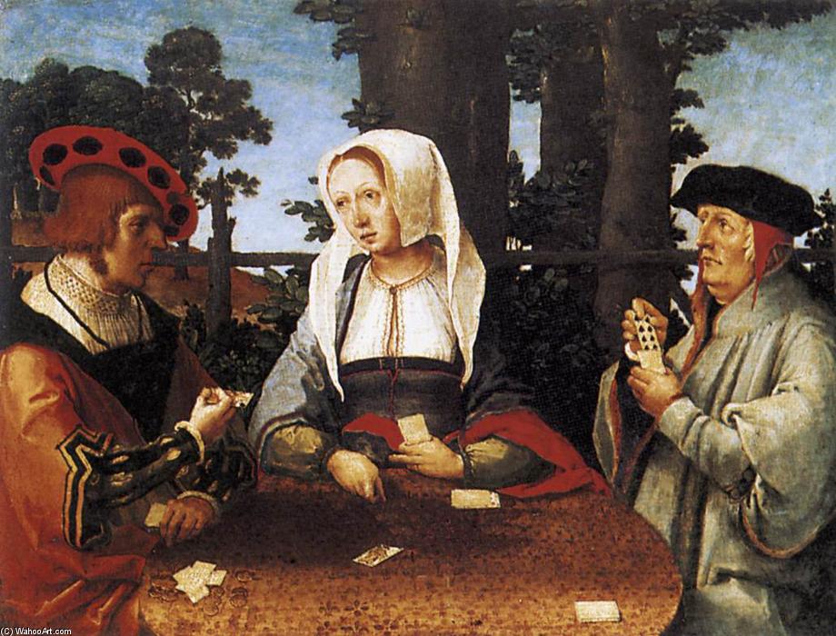 Order Artwork Replica Card Players, 1525 by Lucas Van Leyden (1494-1533, Netherlands) | ArtsDot.com
