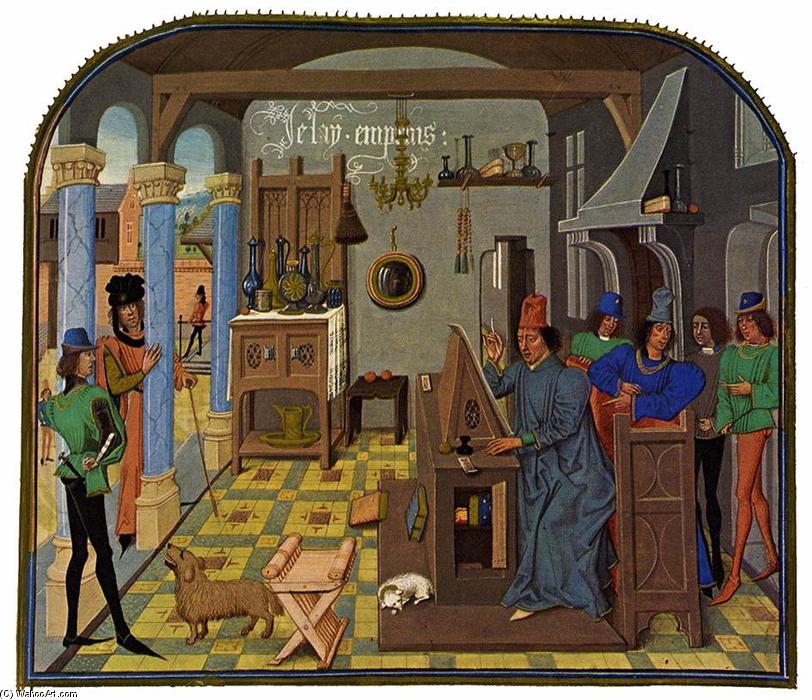 Order Art Reproductions The Scribe`s Workshop, 1470 by Loyset Liédet (1420-1484, France) | ArtsDot.com