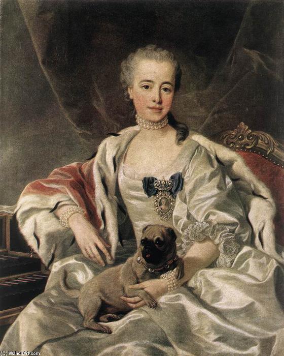 Order Paintings Reproductions Portrait of Catherina Golitsyna by Louis Michel Van Loo (1707-1771, France) | ArtsDot.com