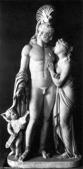 Order Art Reproductions Mars, Venus, and Cupid, 1808 by Leopold Kiesling (1770-1827, Austria) | ArtsDot.com