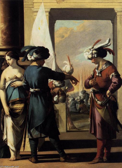 Order Art Reproductions Cyrus Announcing to Araspas that Panthea Has Obtained His Pardon, 1631 by Laurent De La Hire (1606-1656, France) | ArtsDot.com