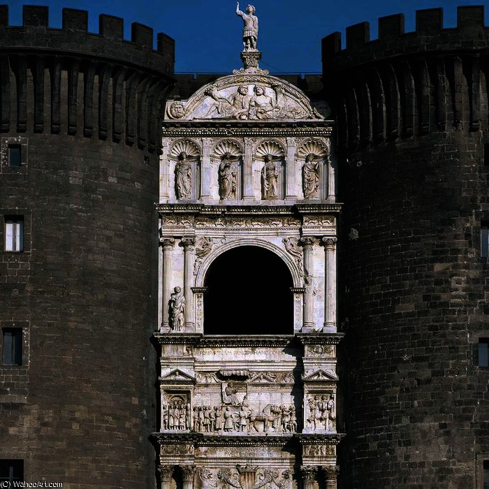 Order Oil Painting Replica Triumphal Arch of Alfonso I (detail), 1453 by Francesco Laurana (1430-1502, Croatia) | ArtsDot.com