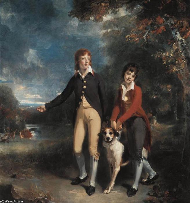 Order Paintings Reproductions The Two Sons of the 1st Earl of Talbot, 1793 by Thomas Lawrence | ArtsDot.com