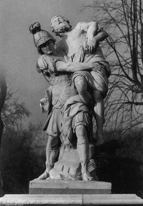 顺序 畫複製 Aeneas Carrying Anchises from Troy, 1716 通过 Pierre Ii Le Pautre (1659-1744, France) | ArtsDot.com