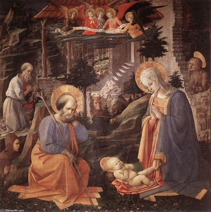 Buy Museum Art Reproductions Adoration of the Child, 1455 by Fra Filippo Lippi (1406-1469, Italy) | ArtsDot.com