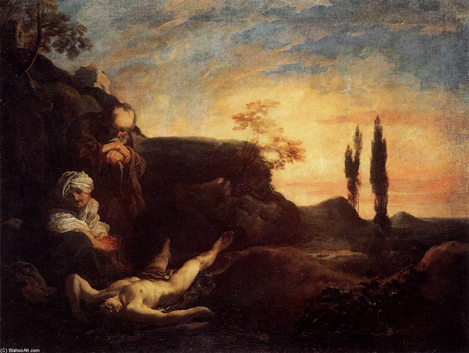 Order Paintings Reproductions Adam and Eve Mourning for Abel, 1624 by Johann Liss (1597-1630, Germany) | ArtsDot.com