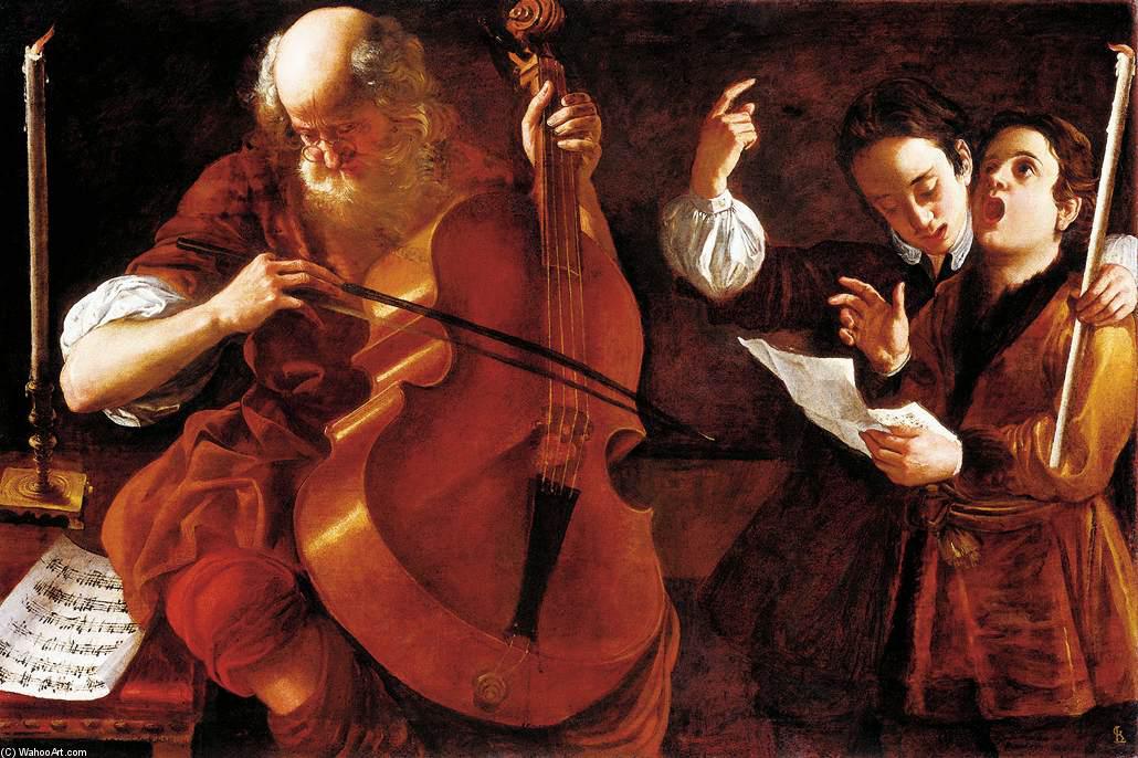 Order Artwork Replica Concert with Two Singers by Giovanni Domenico Lombardi (1682-1751, Italy) | ArtsDot.com