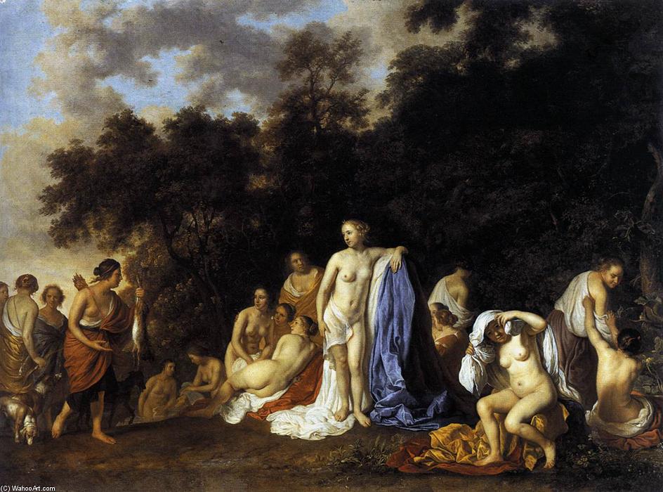 Order Oil Painting Replica Diana and Her Nymphs, 1654 by Jacob Van Loo (1614-1670, Netherlands) | ArtsDot.com