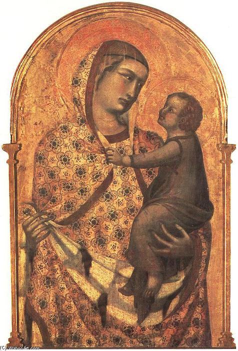 Order Art Reproductions Madonna and Child (detail of a polyptych), 1320 by Pietro Lorenzetti (1280-1348, Italy) | ArtsDot.com
