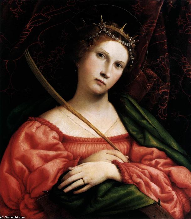 Buy Museum Art Reproductions St Catherine of Alexandria, 1522 by Lorenzo Lotto (1480-1556, Italy) | ArtsDot.com