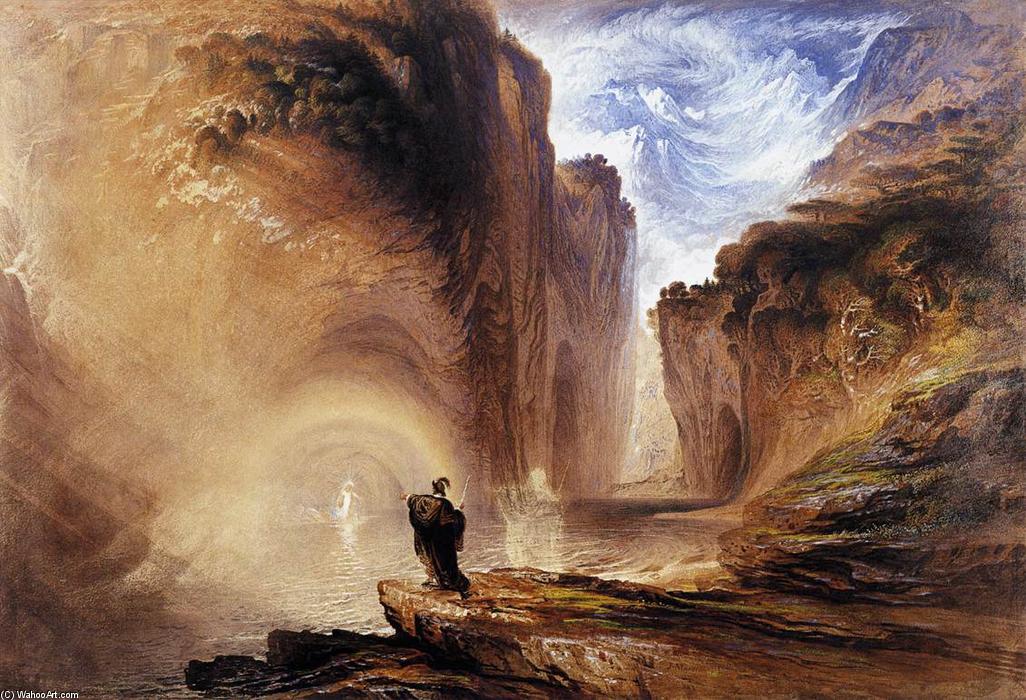Order Oil Painting Replica Manfred and the Alpine Witch, 1837 by John Martin (1789-1854, United Kingdom) | ArtsDot.com