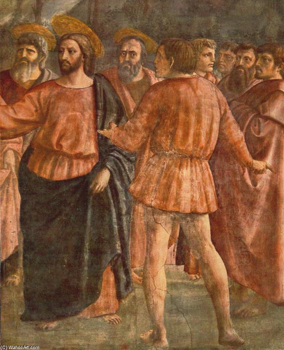 Order Art Reproductions Tribute Money (detail), 1426 by Masaccio (Ser Giovanni, Mone Cassai) (1401-1429, Italy) | ArtsDot.com