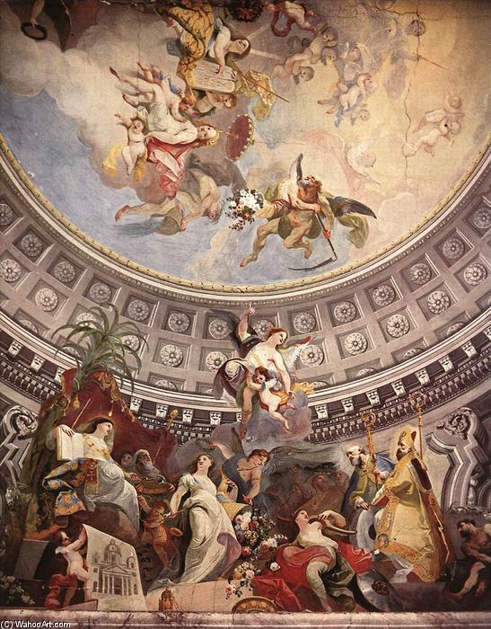 Order Art Reproductions Ceiling decoration, 1782 by Franz Anton Maulbertsch (1724-1796, Germany) | ArtsDot.com