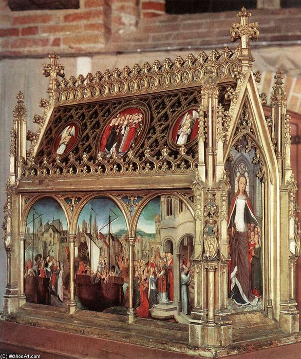 Buy Museum Art Reproductions St Ursula Shrine, 1489 by Hans Memling (1430-1494, Germany) | ArtsDot.com