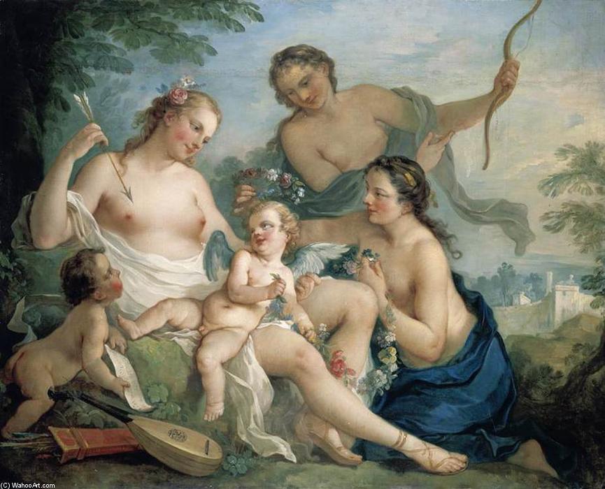 Order Oil Painting Replica Venus and Cupid, 1745 by Charles Joseph Natoire (1700-1777, France) | ArtsDot.com