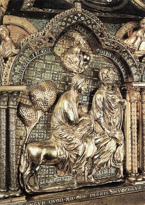 Order Oil Painting Replica Shrine of the Virgin (detail), 1205 by Nicolas Of Verdun (1130-1205) | ArtsDot.com