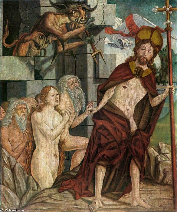 Order Paintings Reproductions Christ in Limbo, 1460 by Friedrich Pacher (1474-1508, Italy) | ArtsDot.com