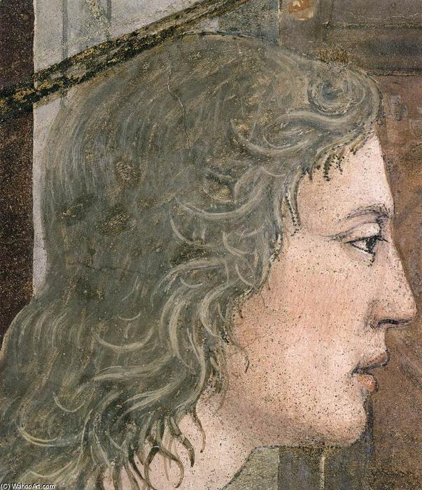 Order Paintings Reproductions 10. Annunciation (detail), 1452 by Piero Della Francesca (1415-1492, Italy) | ArtsDot.com