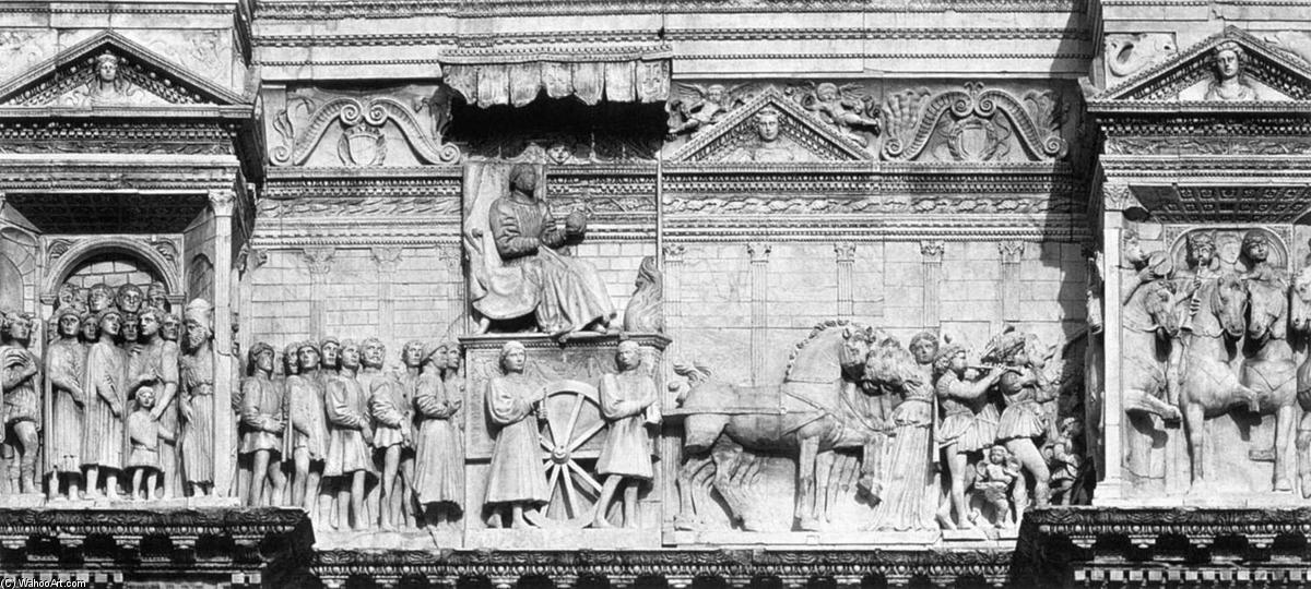 Buy Museum Art Reproductions Alfonso of Aragon in Triumph with his Court, 1452 by Pietro Da Milano (1410-1473, Italy) | ArtsDot.com