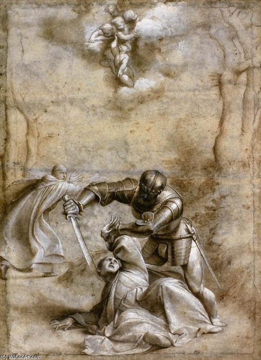 Order Art Reproductions The Martyrdom of St Peter, 1526 by Giovanni Antonio De Sacchis Oril Pordenone (1484-1539, Italy) | ArtsDot.com