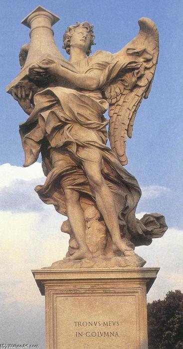 Buy Museum Art Reproductions Angel with the Column, 1668 by Antonio Raggi (1624-1686, Switzerland) | ArtsDot.com