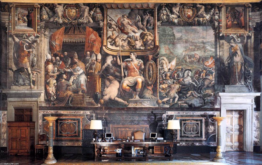 Order Art Reproductions History of the Farnese, 1558 by Cecchino Del Salviati (1510-1563, Italy) | ArtsDot.com