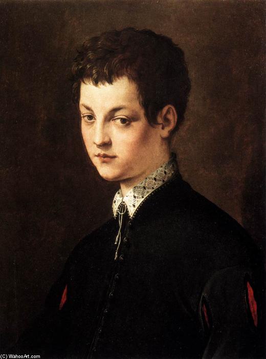Order Oil Painting Replica Portrait of a Young Man, 1543 by Cecchino Del Salviati (1510-1563, Italy) | ArtsDot.com