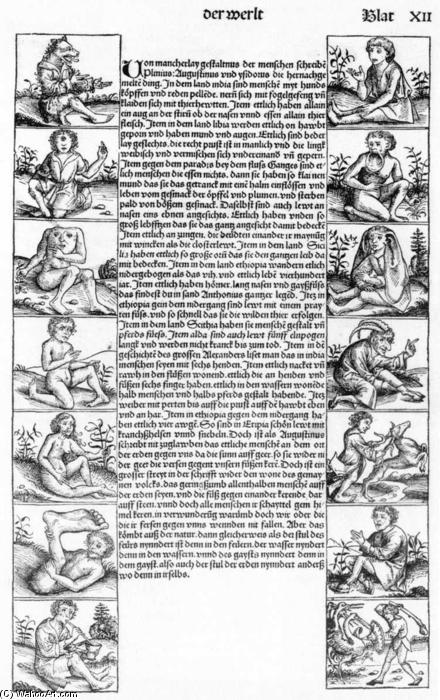 Pedir Reproducciones De Arte Nuremberg Chronicle, Sheet 12: Other Nations, 1493 de Hartmann Schedel (1440-1514, Germany) | ArtsDot.com