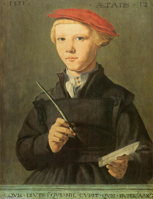 Order Artwork Replica Portrait of a Schoolboy, 1531 by Jan Van Scorel (1495-1562, Netherlands) | ArtsDot.com