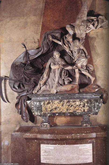 Buy Museum Art Reproductions Funeral Monument to Languet de Gergy, 1753 by René Michel Slodtz (Michel Ange Slodtz) (1705-1764, France) | ArtsDot.com